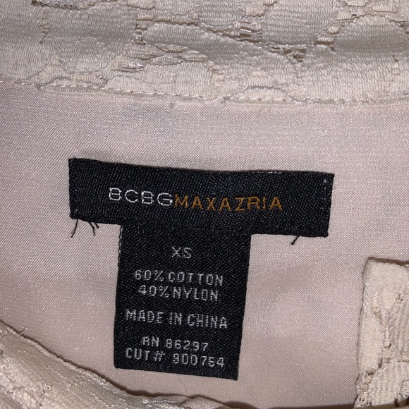 BCBG cream dress - Picture 1 of 3